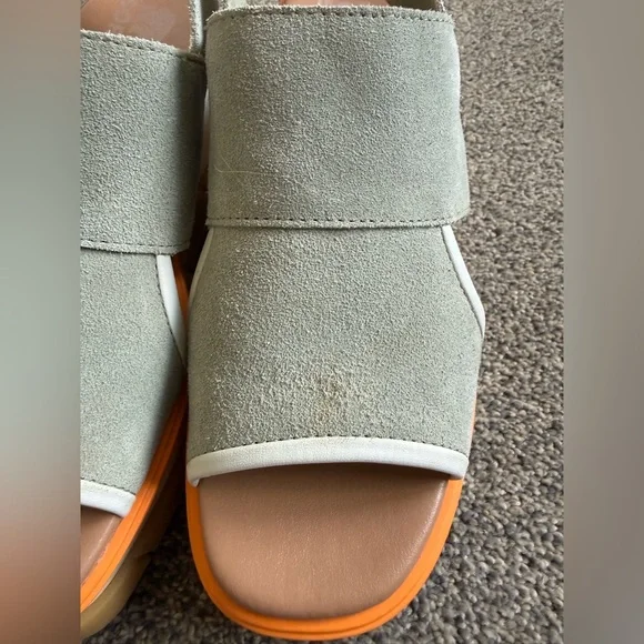 Sorel Women's Joanie III Slingback Wedge Sandals in Safari/Gum Size 7 —used - Picture 11 of 15